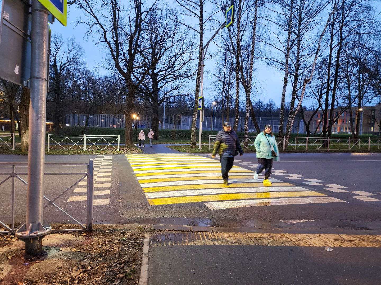 Подольск, Пешеходный переход,Световая проекция,