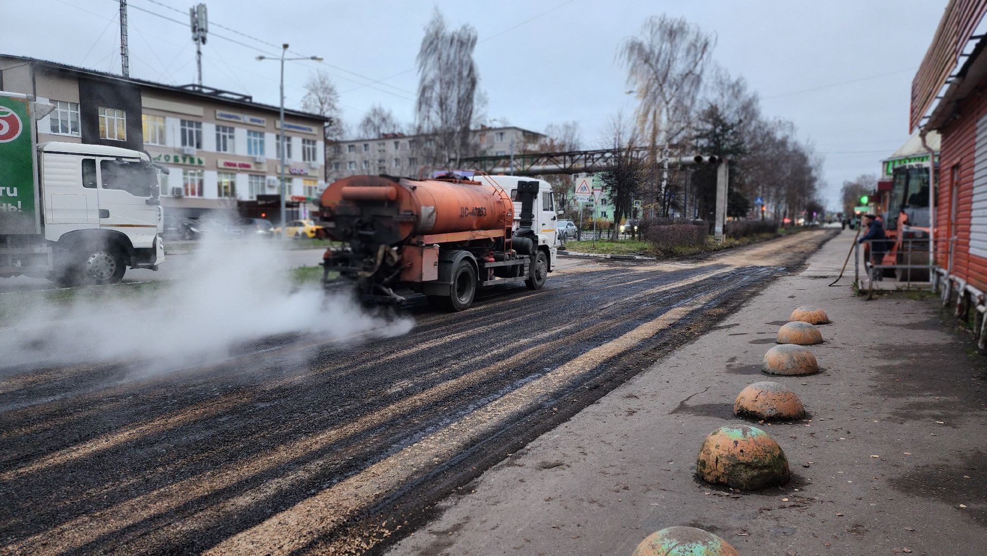 клин, улица карла маркса, новый асфальт, дороги,