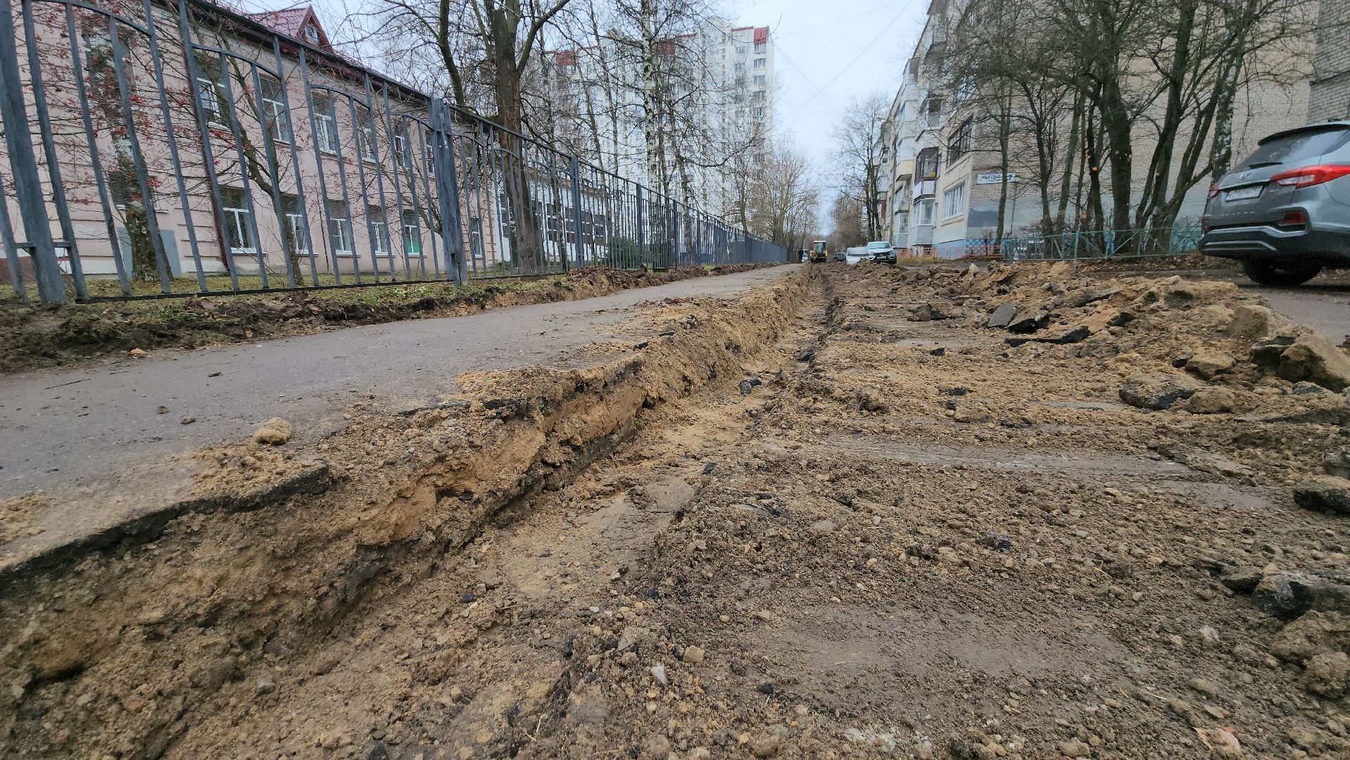 установка бордюров, Лобня, пешеходные тротуары, Благоустройство ,