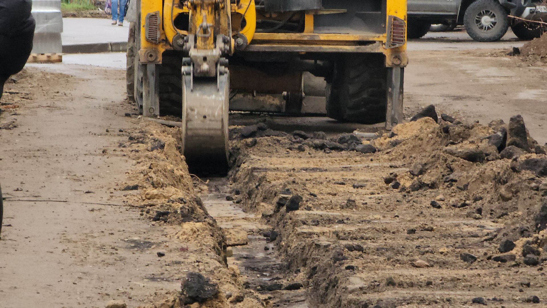 установка бордюров, Лобня, пешеходные тротуары, Благоустройство ,