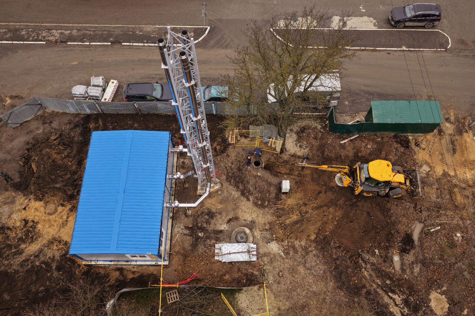 видео с коптера, котельная в кашире, котельная на улице коммунистическая,