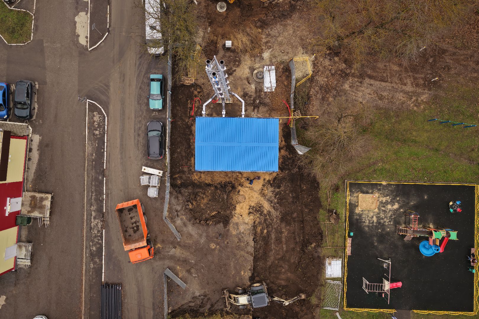 видео с коптера, котельная в кашире, котельная на улице коммунистическая,