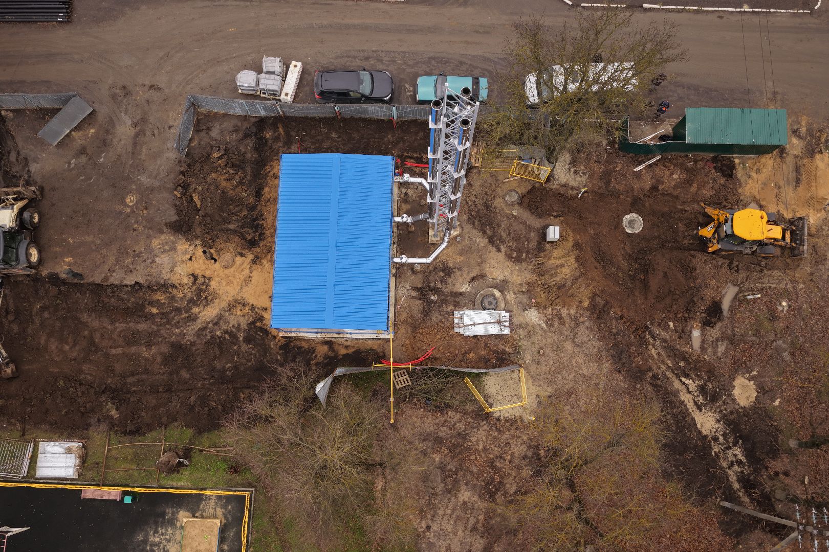 видео с коптера, котельная в кашире, котельная на улице коммунистическая,