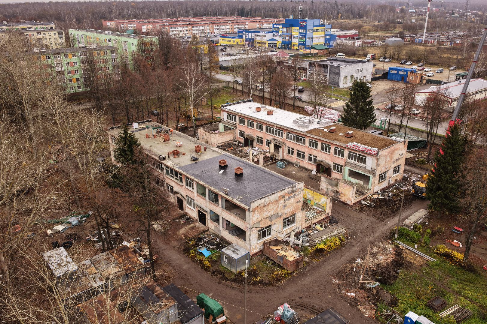 видео с коптера, детский сад 13 в кашире, капремонт детского сада в кашире,