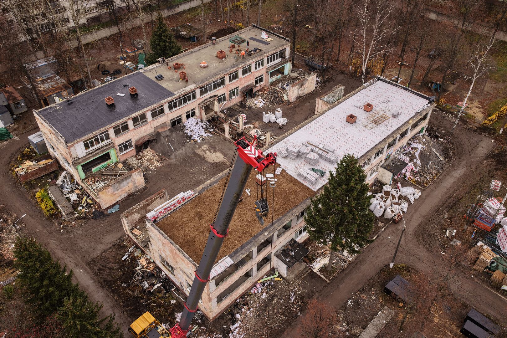 видео с коптера, детский сад 13 в кашире, капремонт детского сада в кашире,