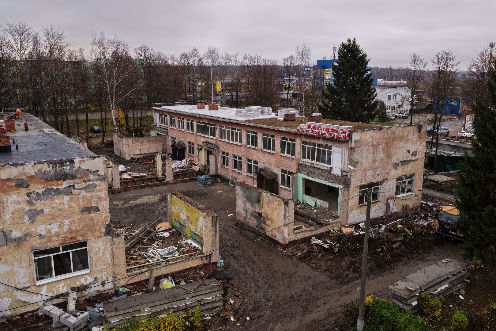 видео с коптера, детский сад 13 в кашире, капремонт детского сада в кашире,