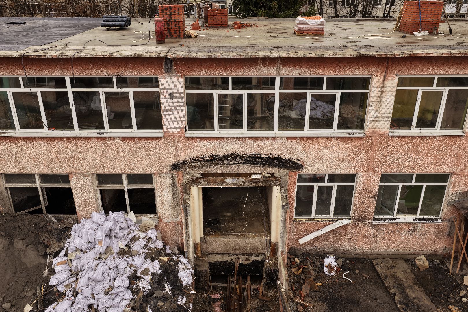 видео с коптера, детский сад 13 в кашире, капремонт детского сада в кашире,