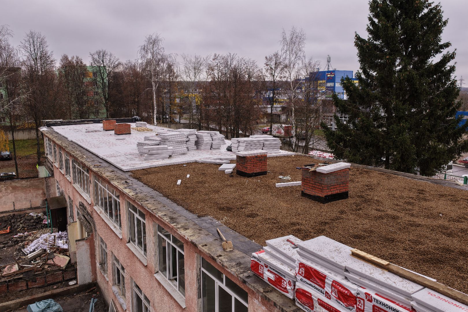 видео с коптера, детский сад 13 в кашире, капремонт детского сада в кашире,