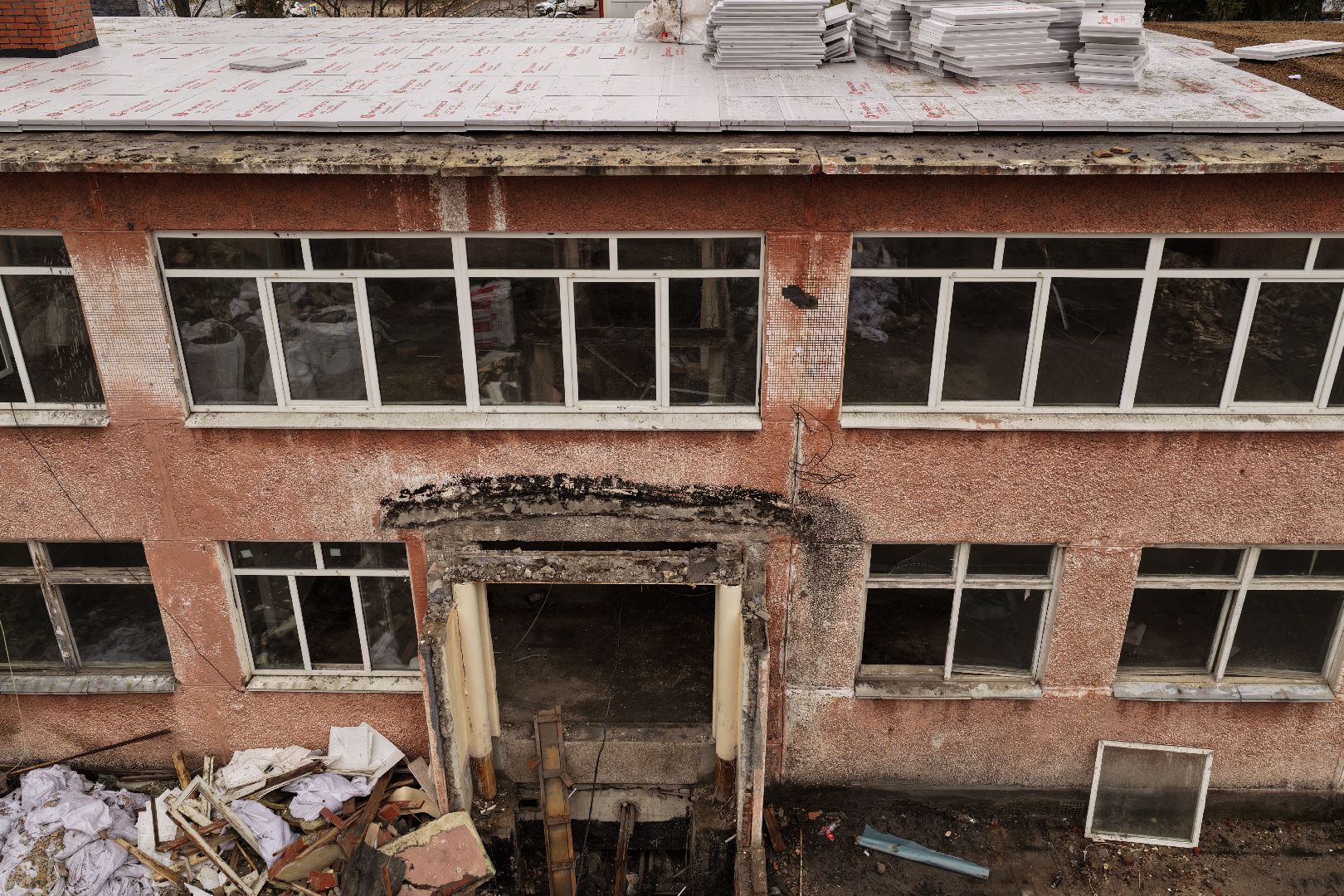 видео с коптера, детский сад 13 в кашире, капремонт детского сада в кашире,