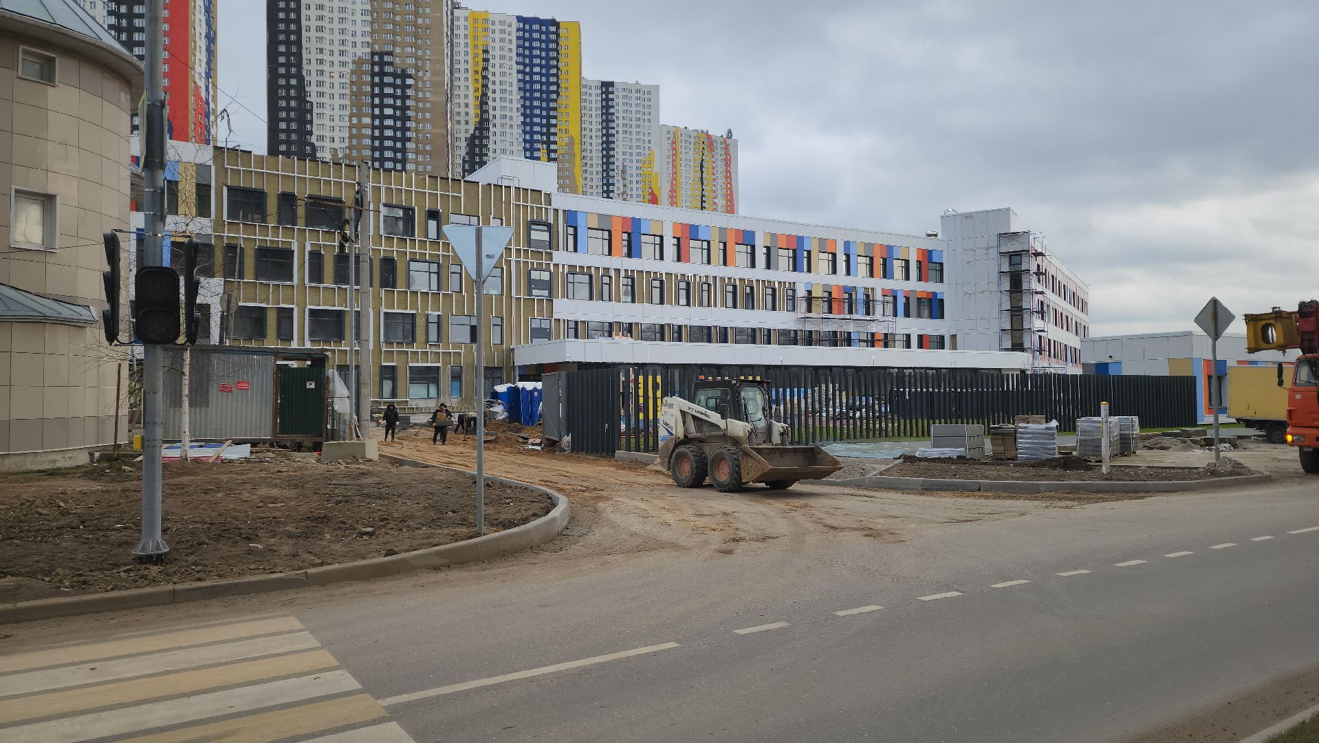 красногорск, строительство школы, новая школа,