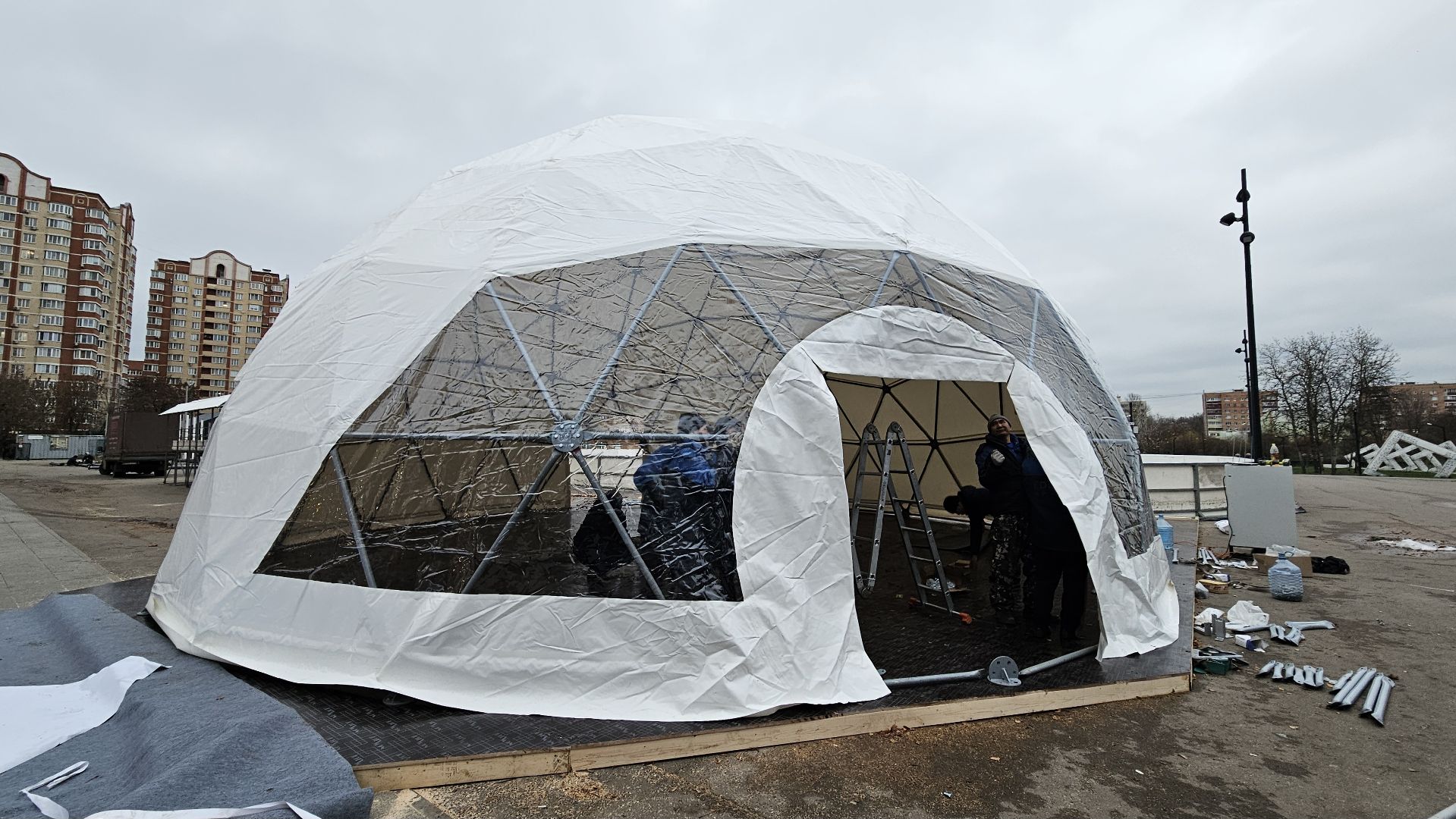 долгопрудный, центральный парк победы, ледовый каток,  зима в подмосковье, зима в подмосковье 2025,