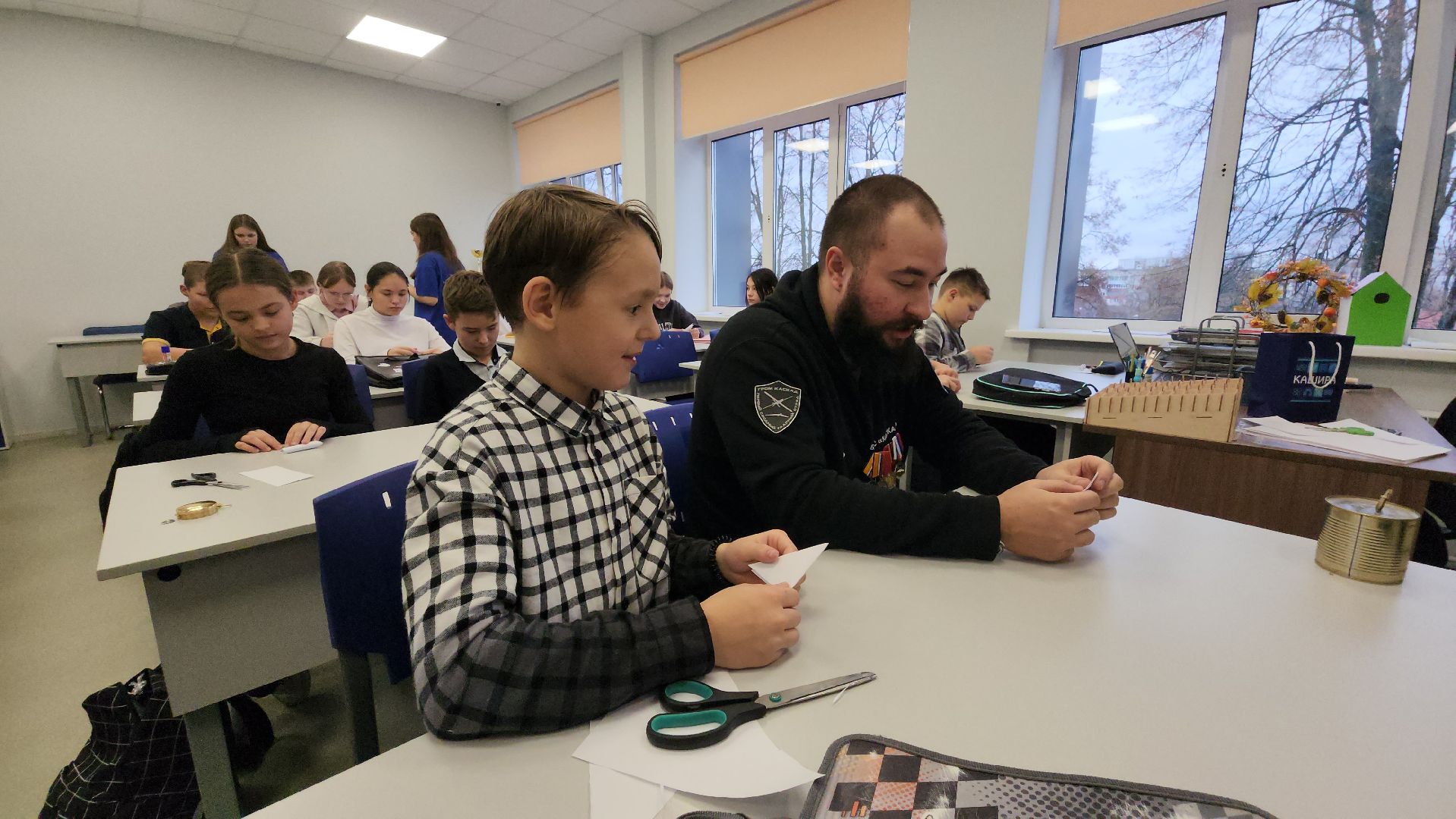 кашира, школа, дети, сво, гуманитарная помощь, новый год,