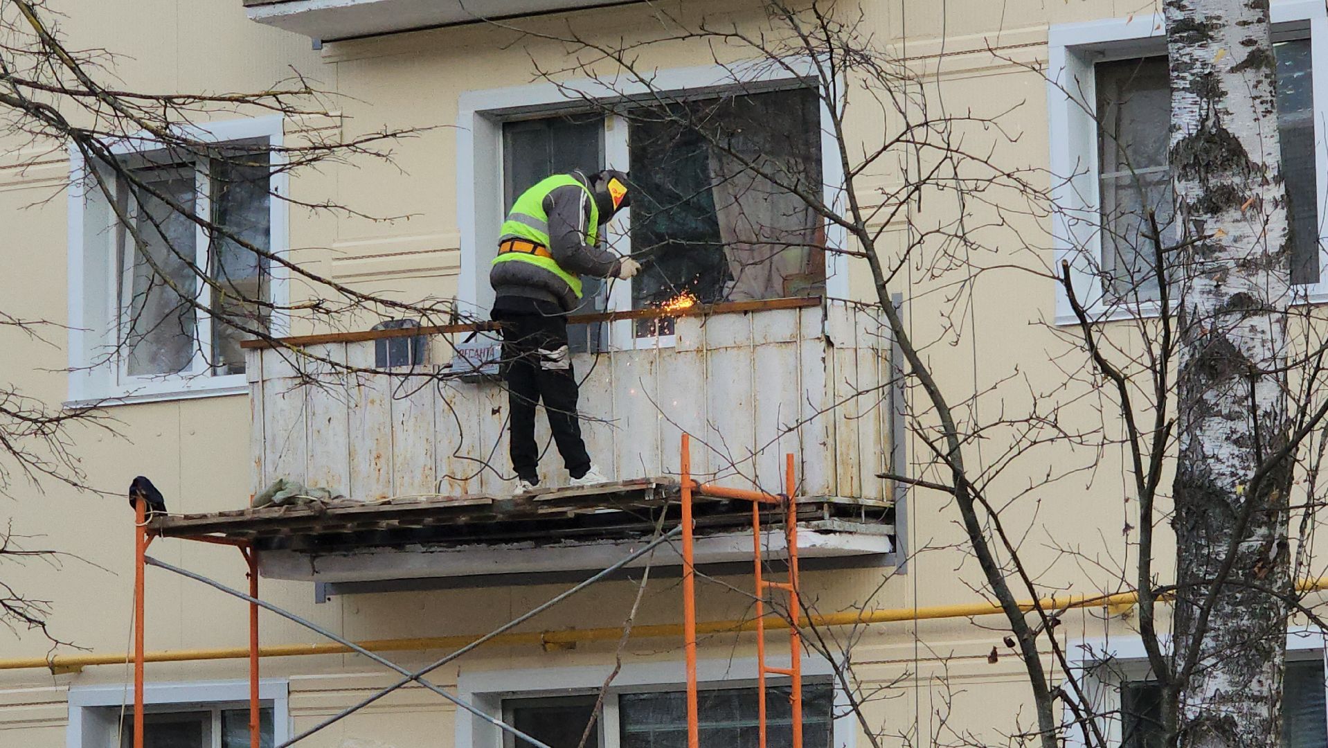 серпухов, поселок большевик, капитальный ремонт фасада,