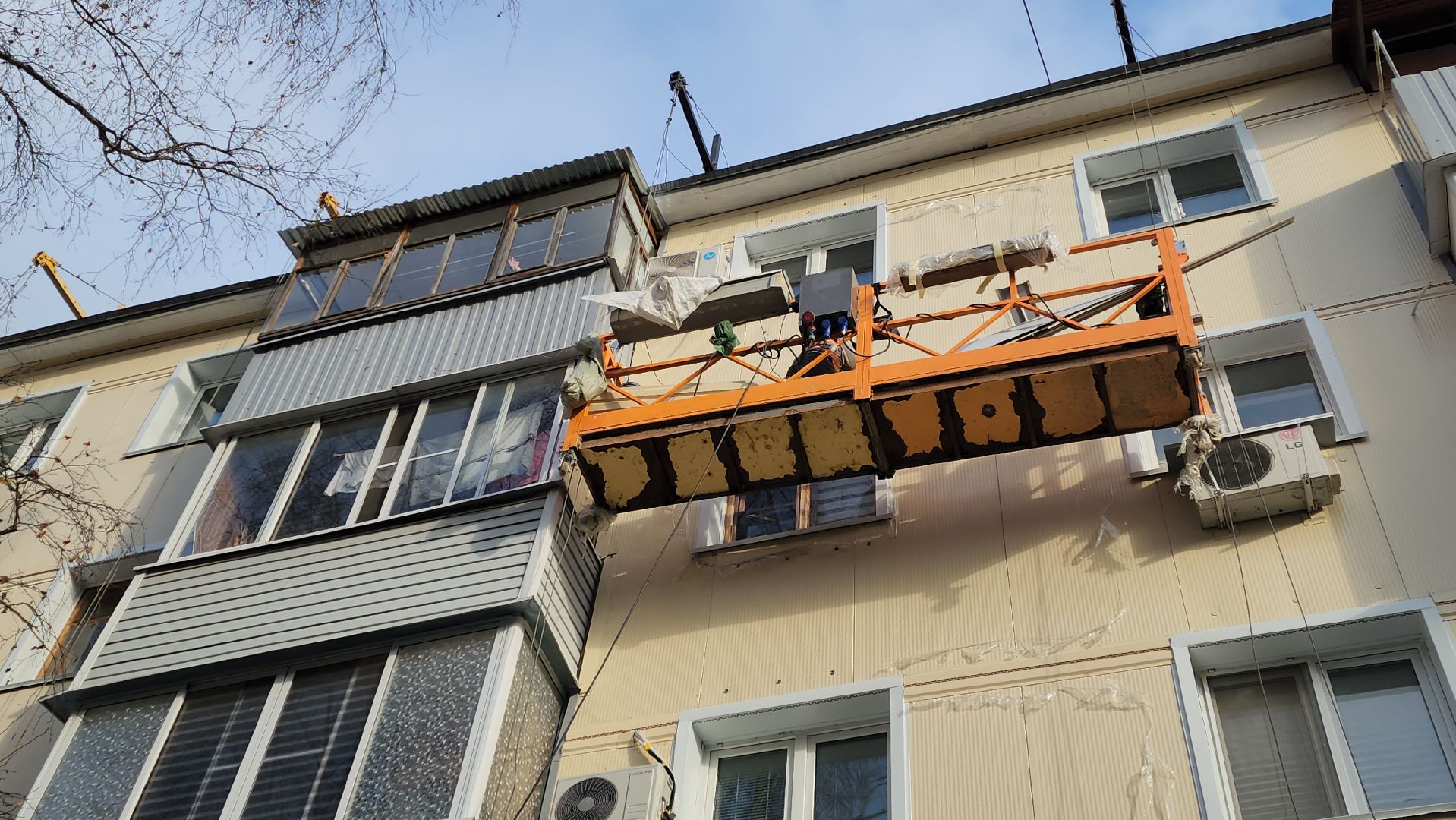 серпухов, поселок большевик, капитальный ремонт фасада,