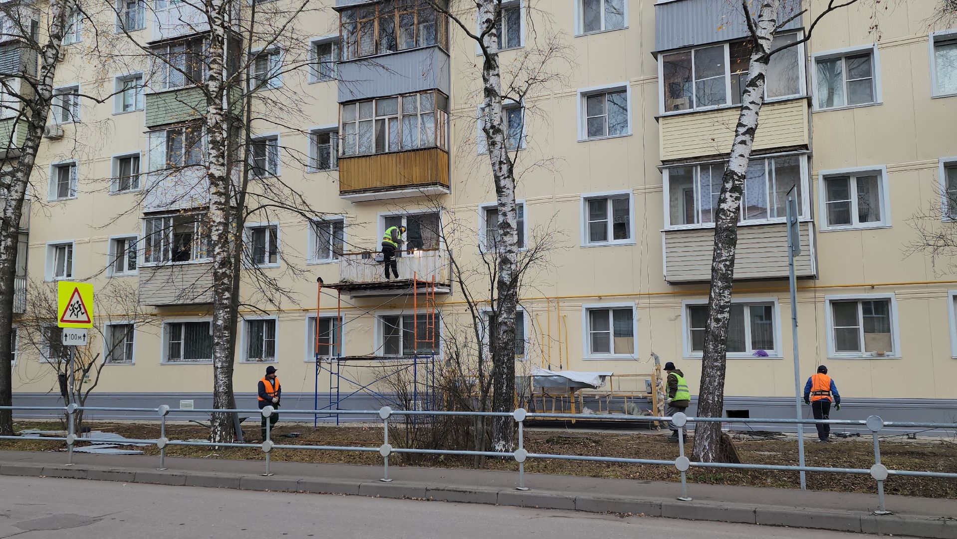 серпухов, поселок большевик, капитальный ремонт фасада,