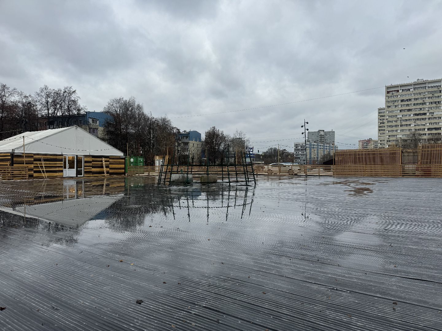 каток , зима в подмосковье, ленинский городской округ,