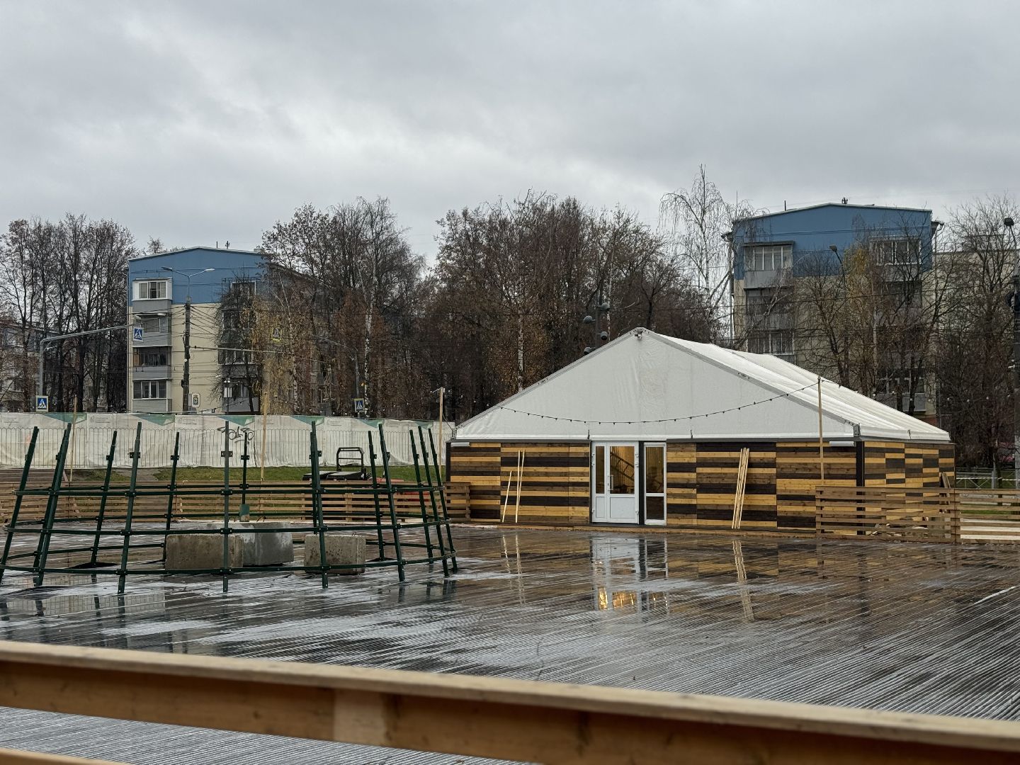 каток , зима в подмосковье, ленинский городской округ,