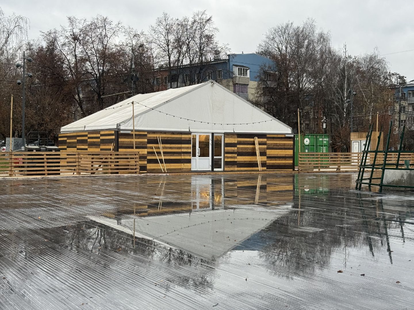 каток , зима в подмосковье, ленинский городской округ,