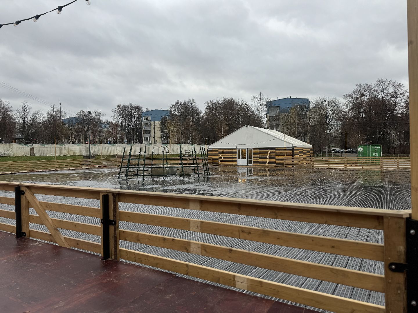 каток , зима в подмосковье, ленинский городской округ,