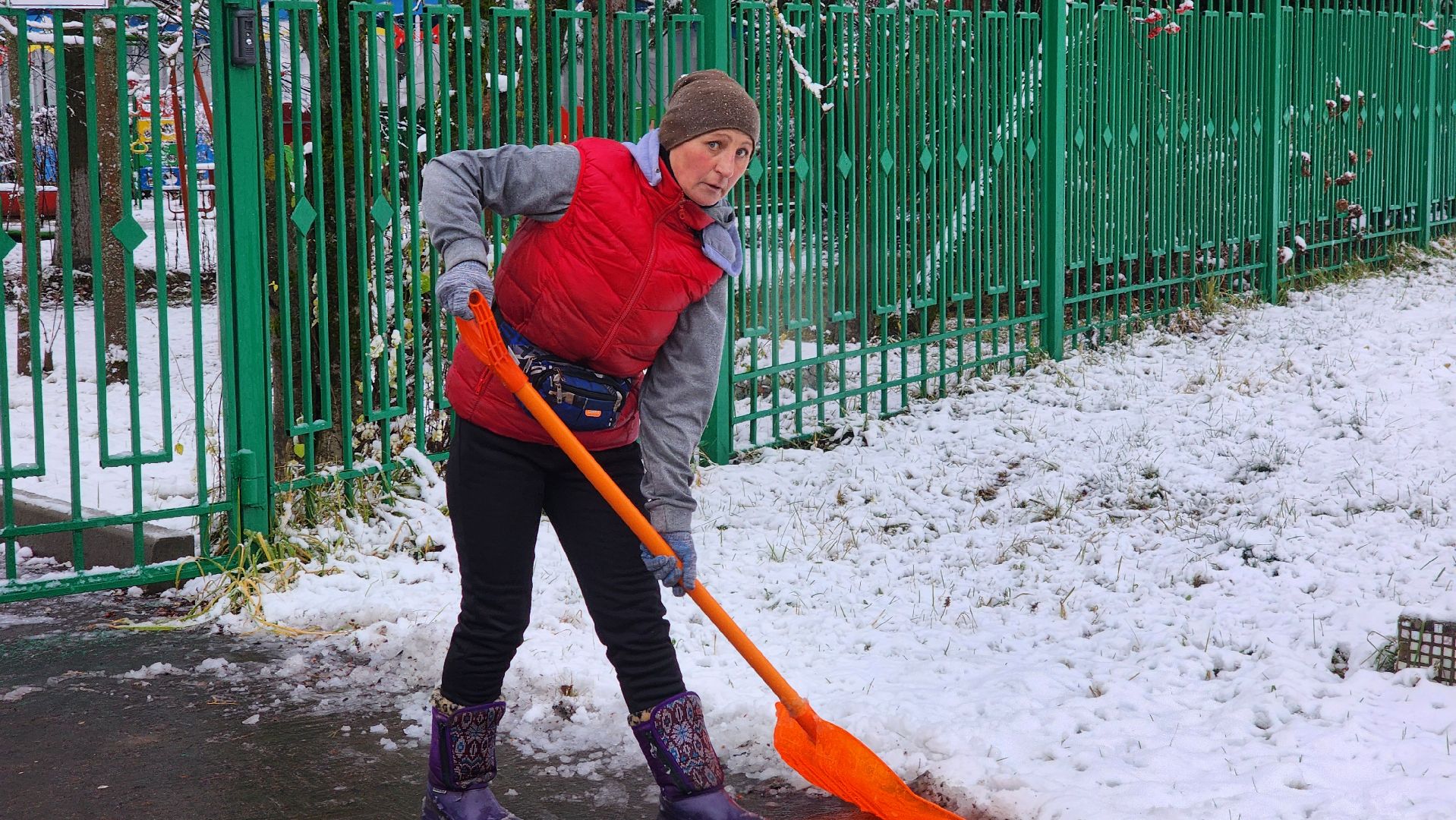 волоколамск, первый снег, жкх,