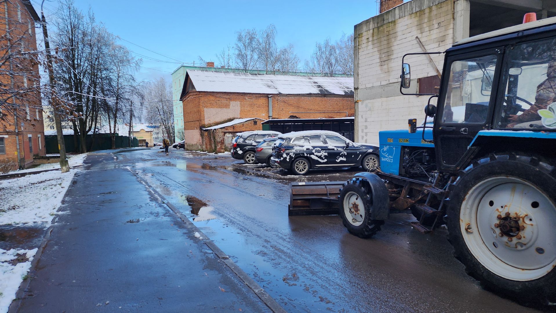 волоколамск, первый снег, жкх,