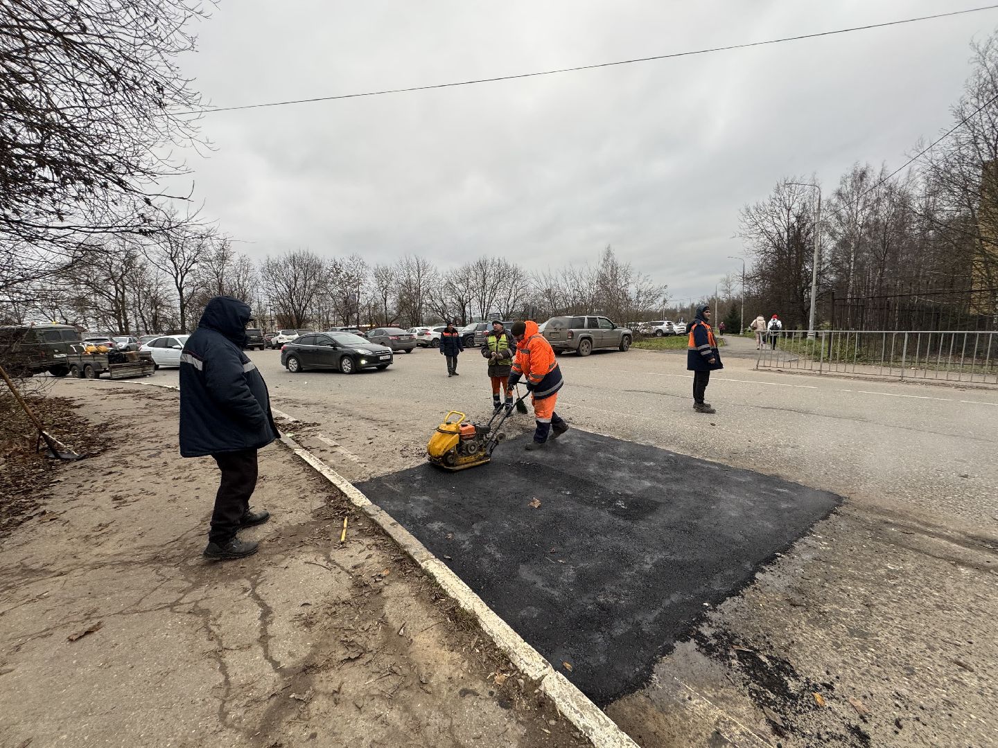Сергиев Посад, улица Дружбы, ямочный ремон,