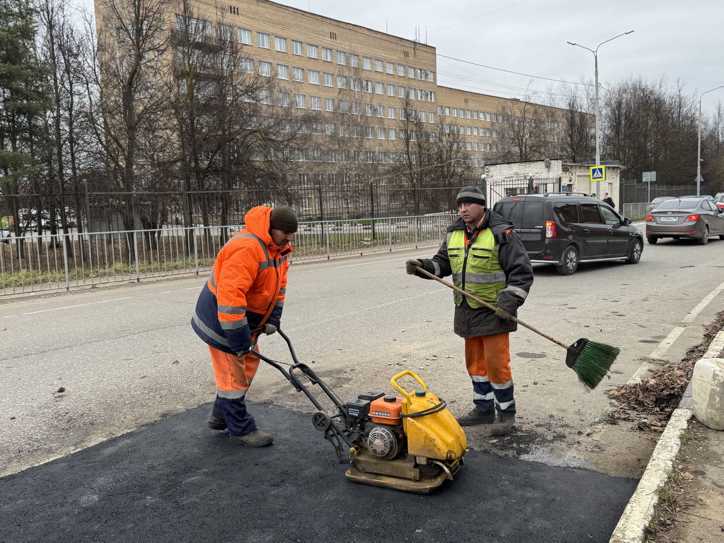 Сергиев Посад, улица Дружбы, ямочный ремон,