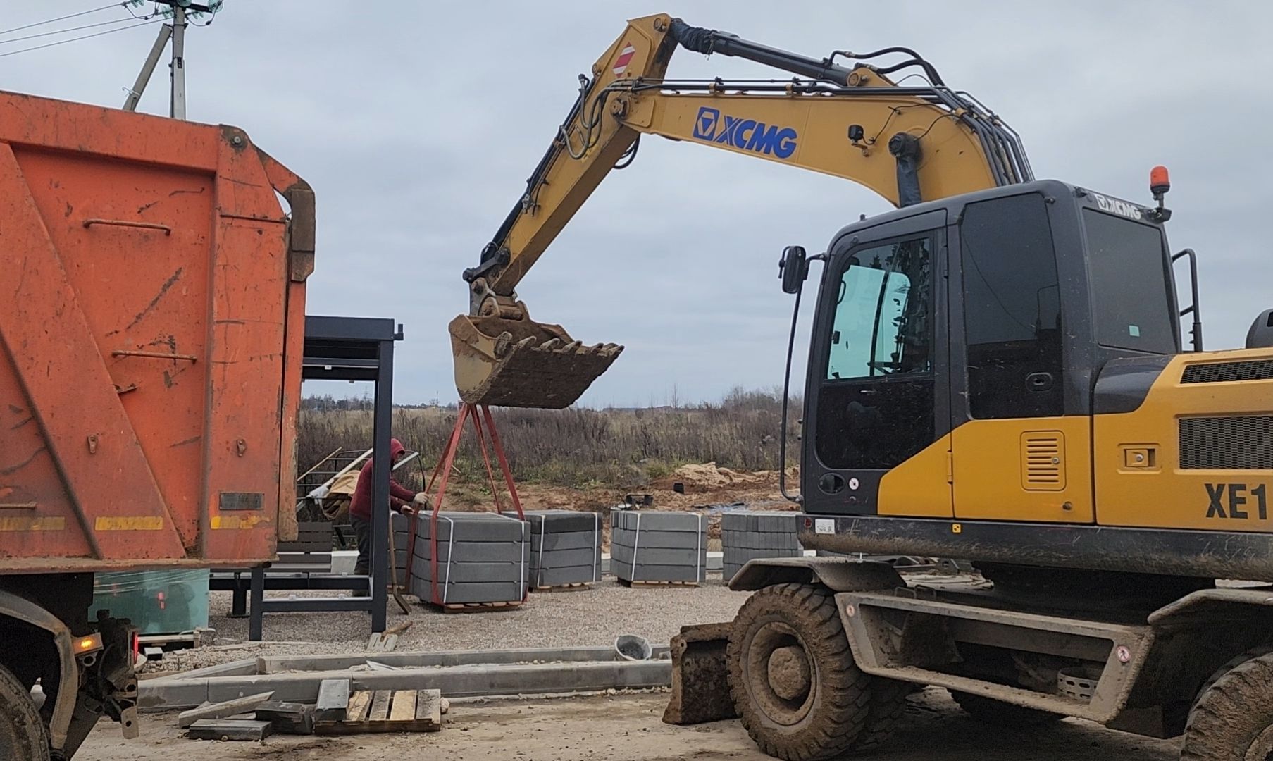 стройка, дорога, развязка, асфальт,