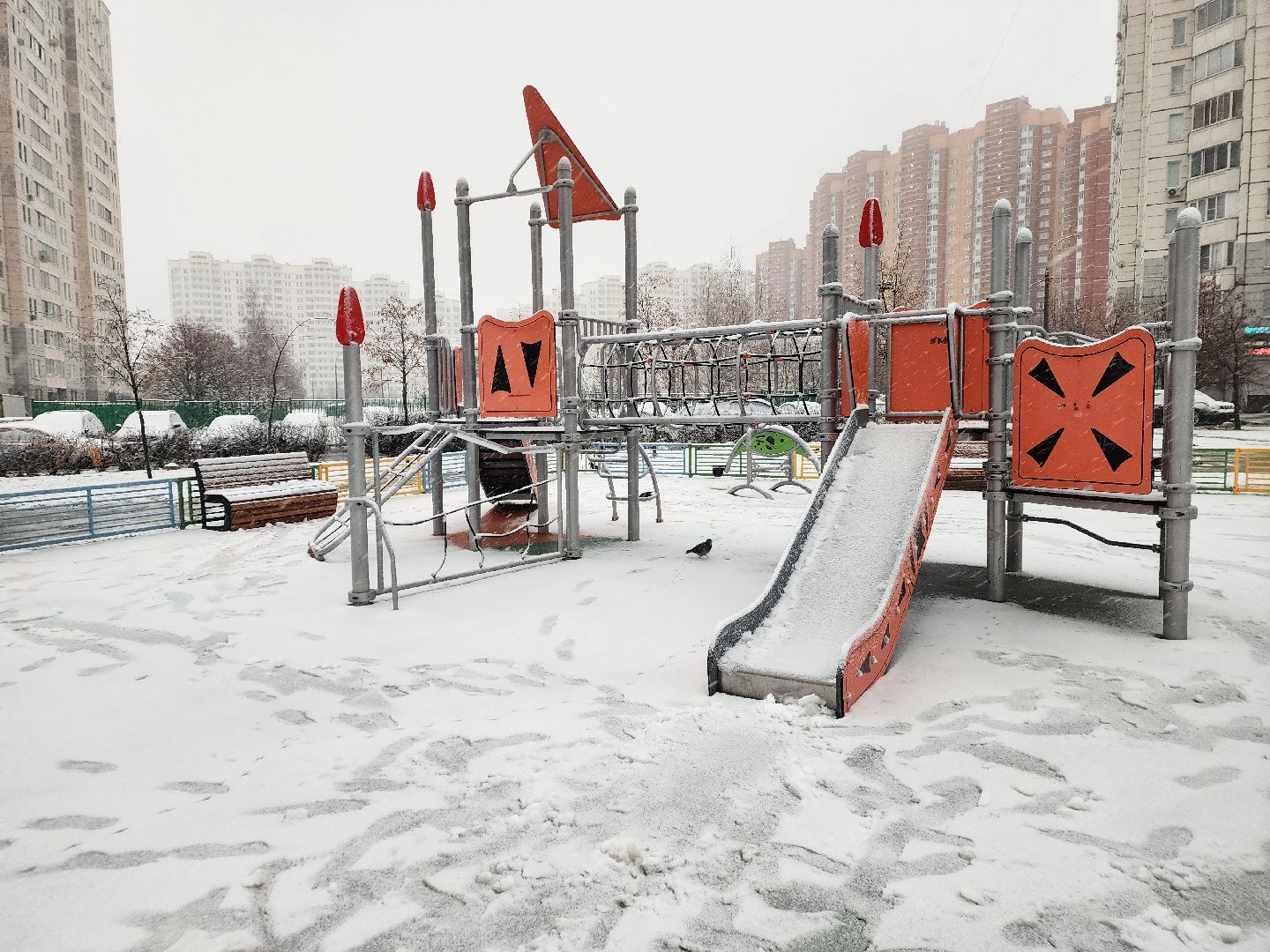 подольск, первый снег, Снежки, погода,