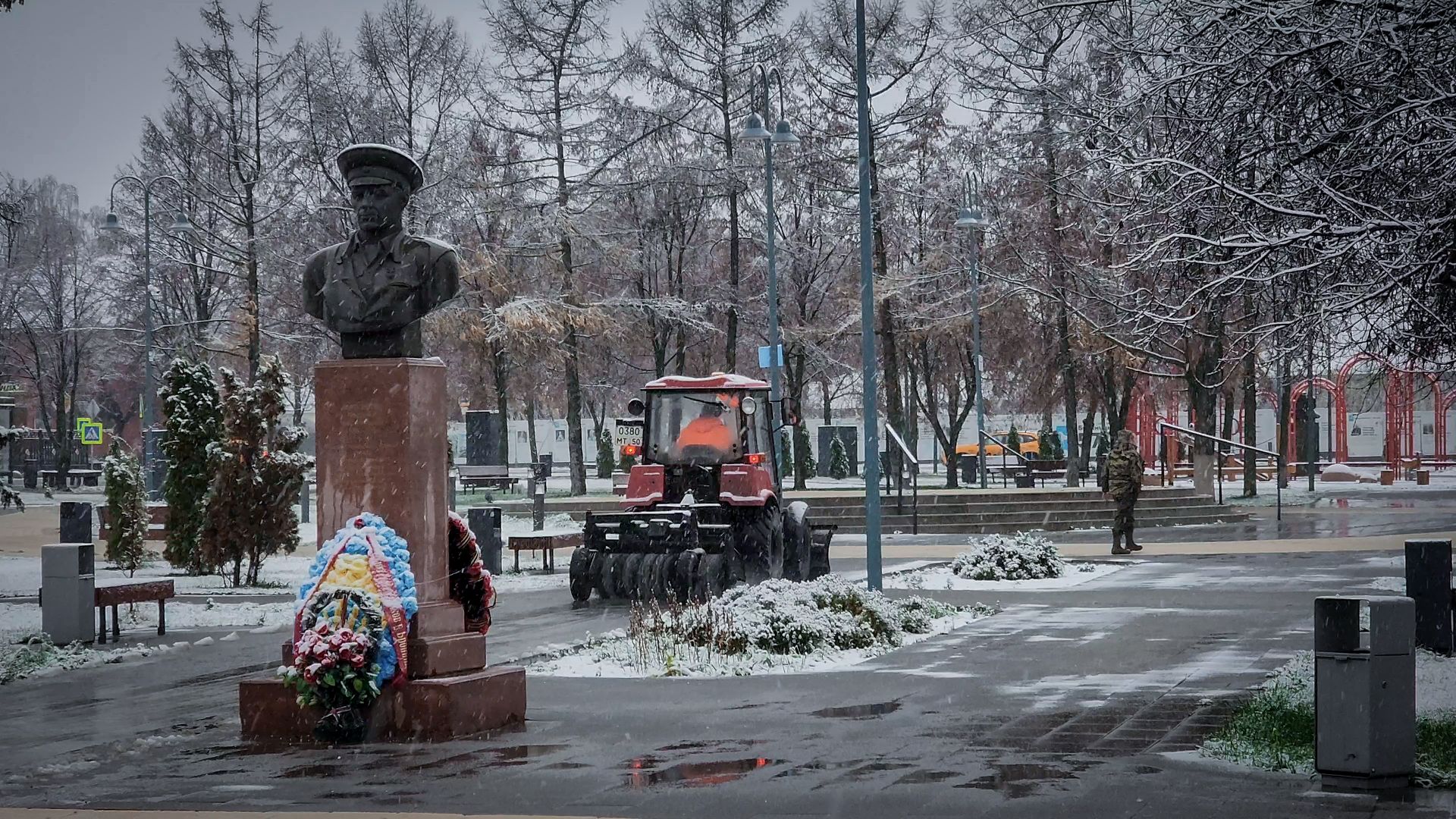 бронницы, уборка снега в бронницах, устранение последствий снегопада,