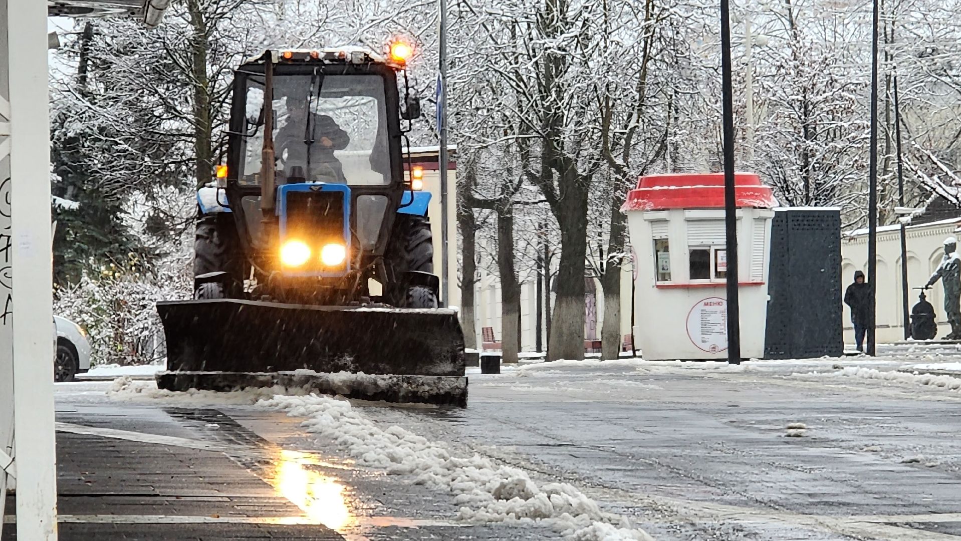 истра, снегопад, благоустройство,