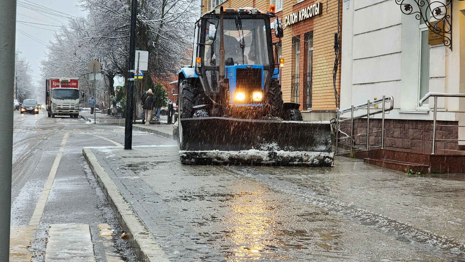 истра, снегопад, благоустройство,