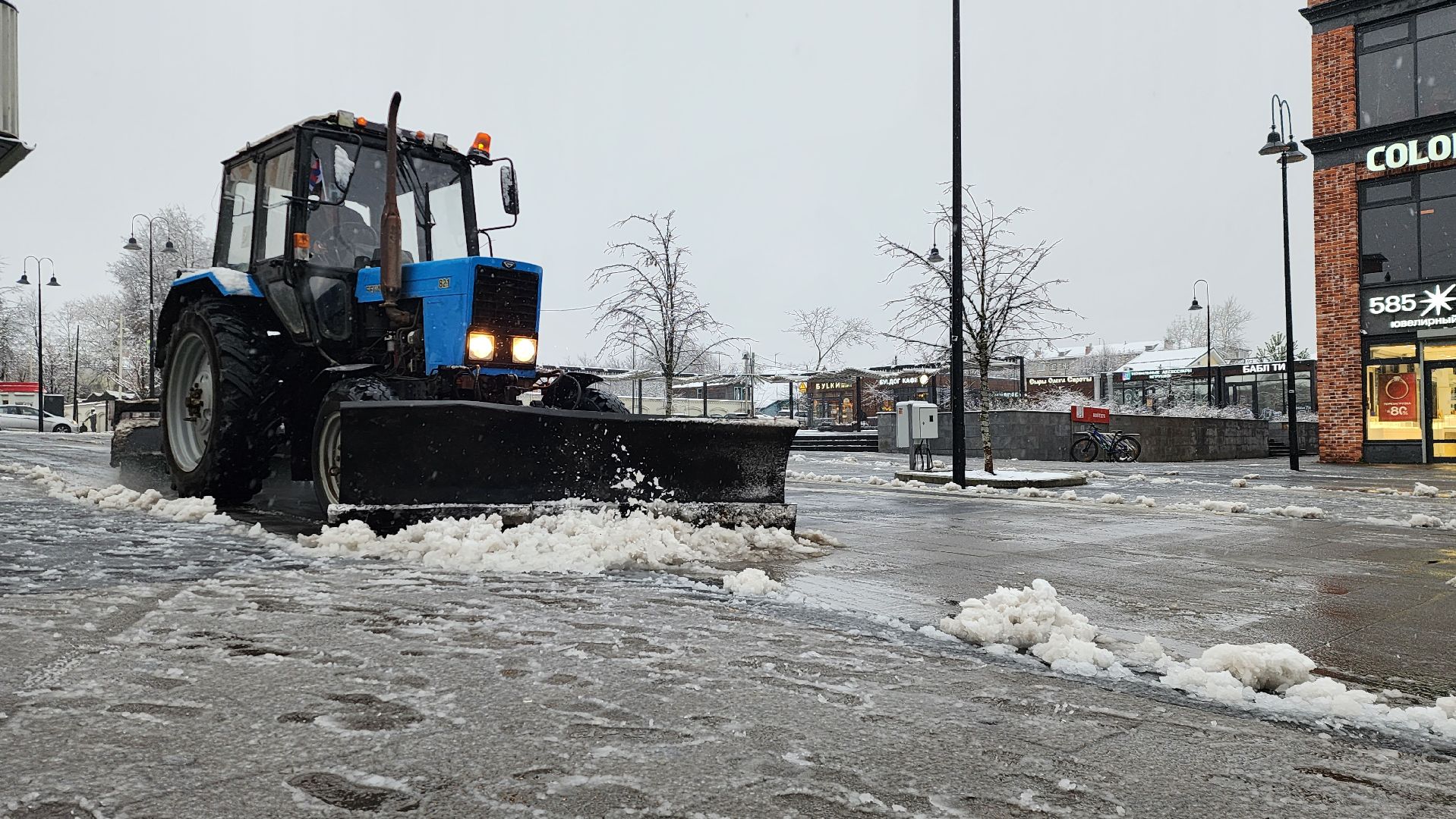 истра, снегопад, благоустройство,