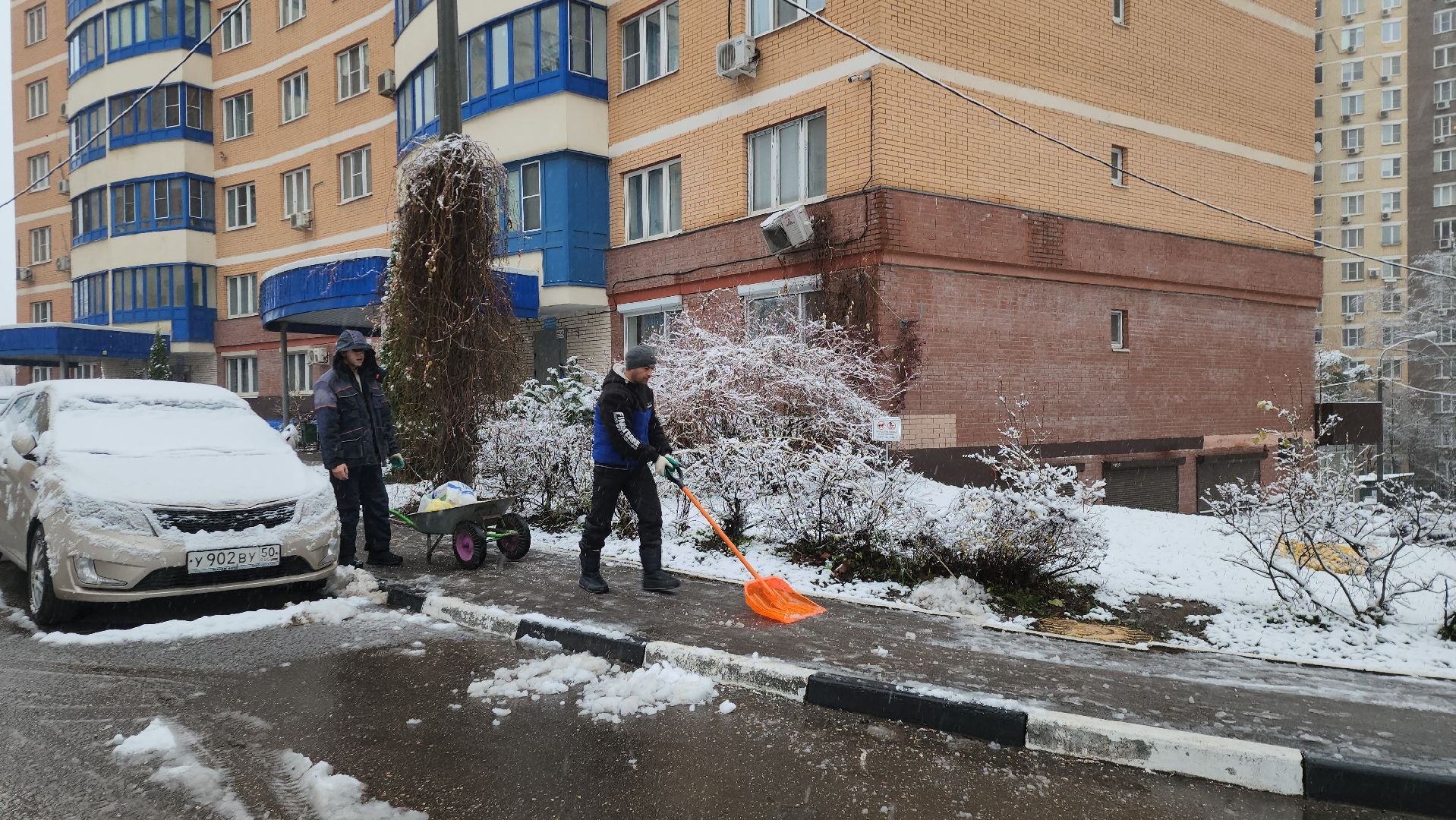 красногорск, первый снег,