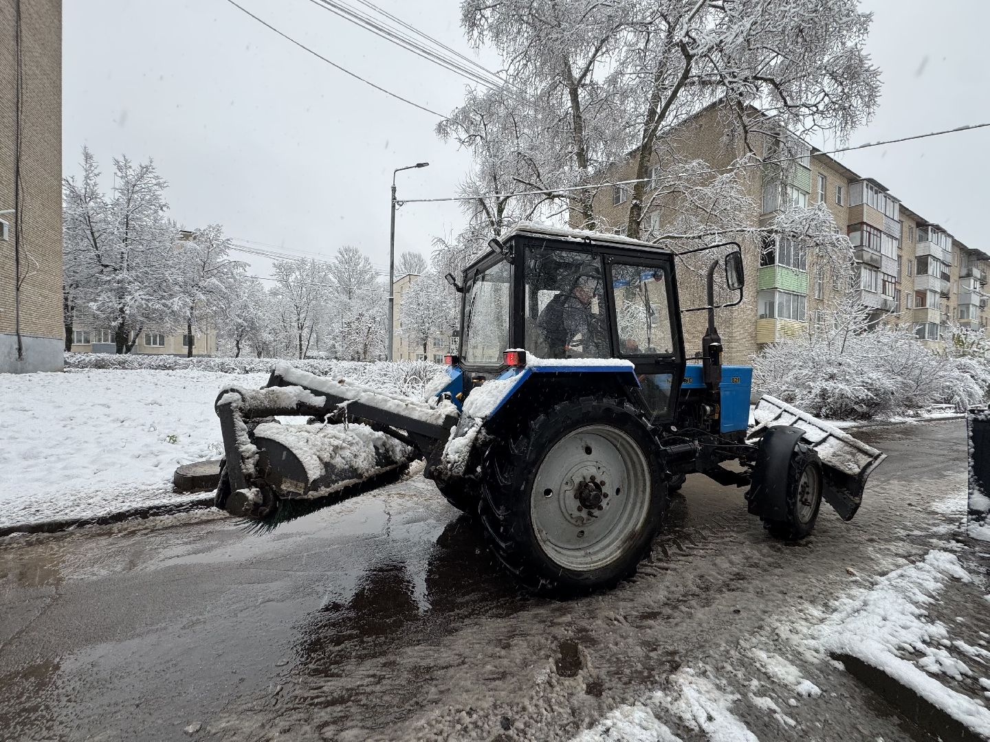Пересвет , Сергиево-Посадский округ, снегопад ,