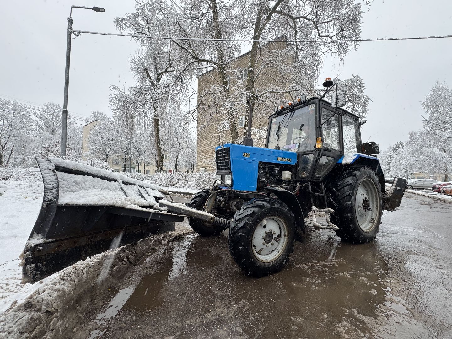 Пересвет , Сергиево-Посадский округ, снегопад ,