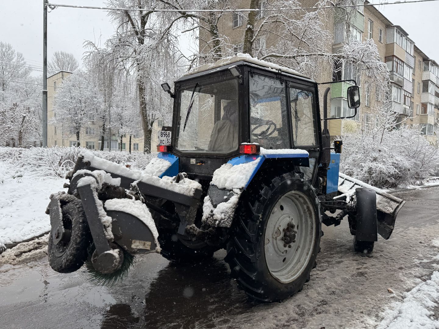 Пересвет , Сергиево-Посадский округ, снегопад ,