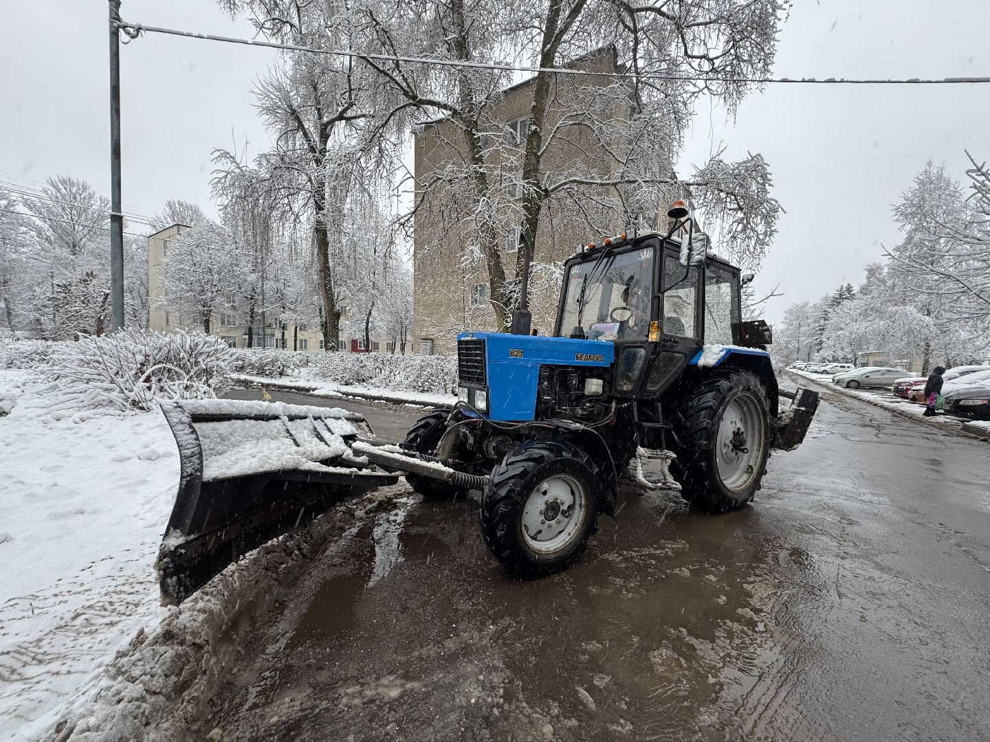 Пересвет , Сергиево-Посадский округ, снегопад ,