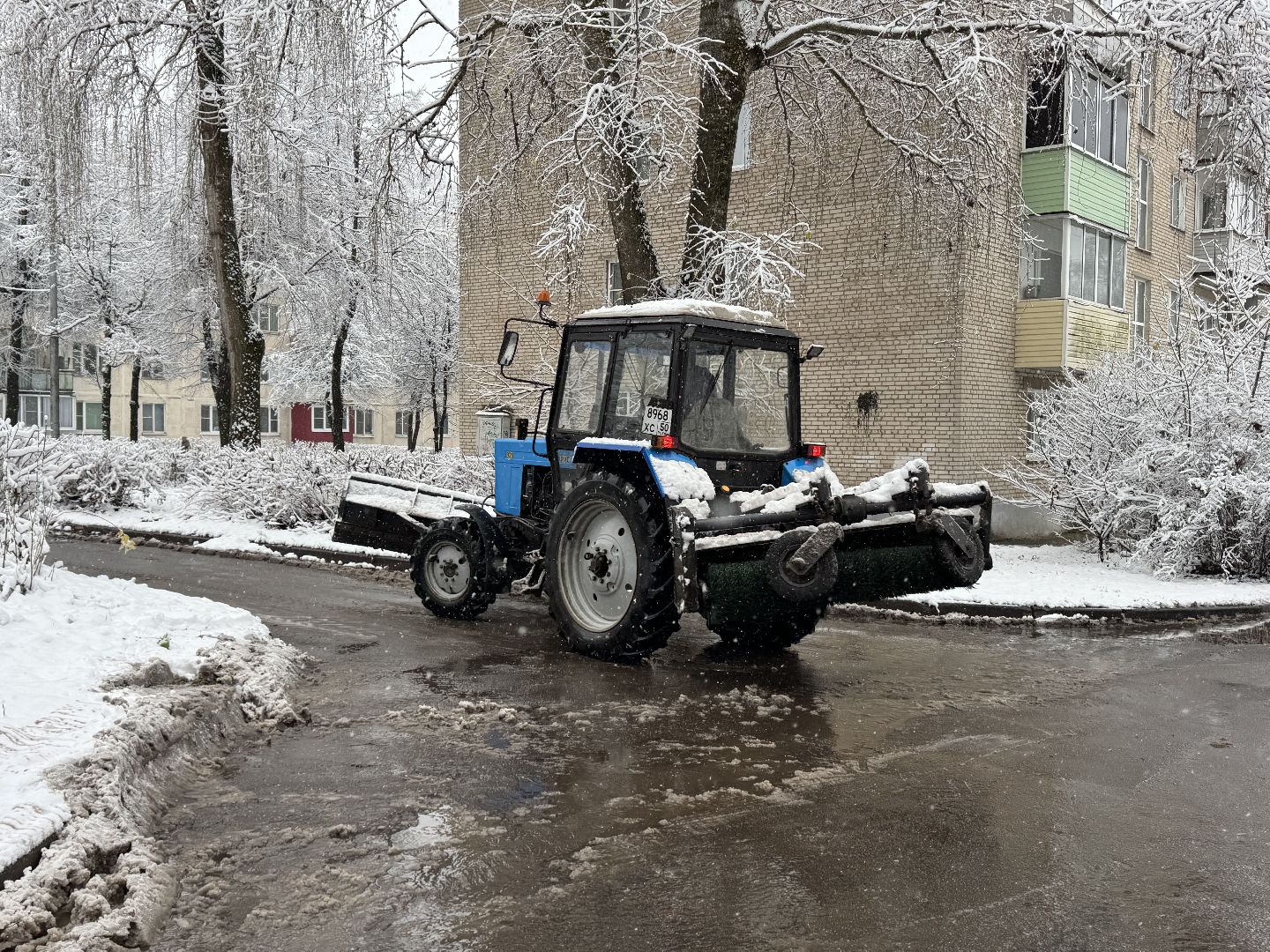 Пересвет , Сергиево-Посадский округ, снегопад ,