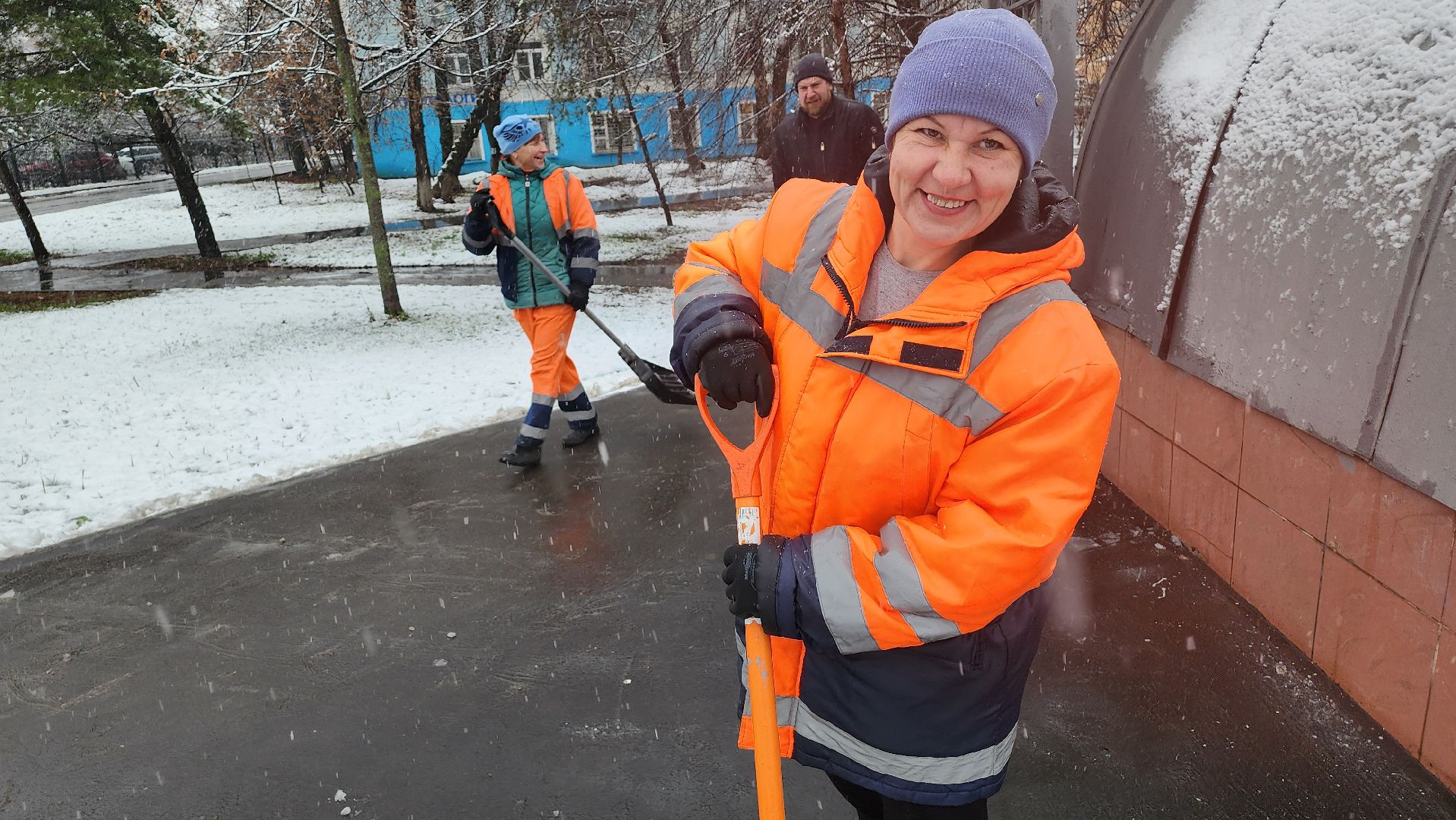 люберцы, комбинат по благоустройству, уборка снега,