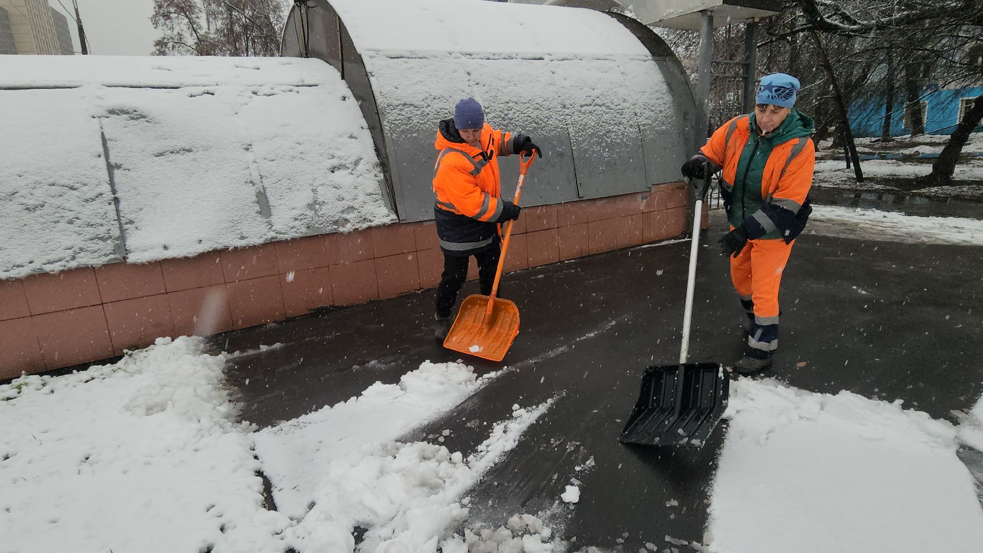люберцы, комбинат по благоустройству, уборка снега,