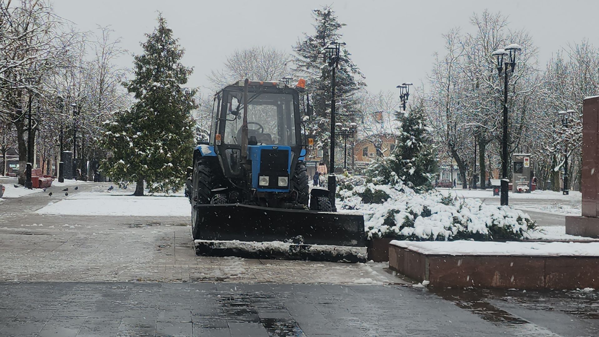 Истра , Снег, Уборка,