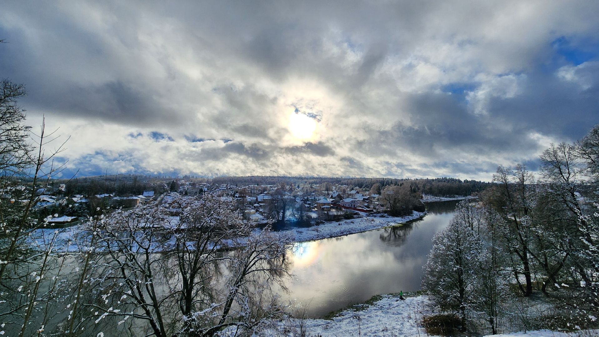 Руза, благоустройство, Первый снег, Уборка снега,
