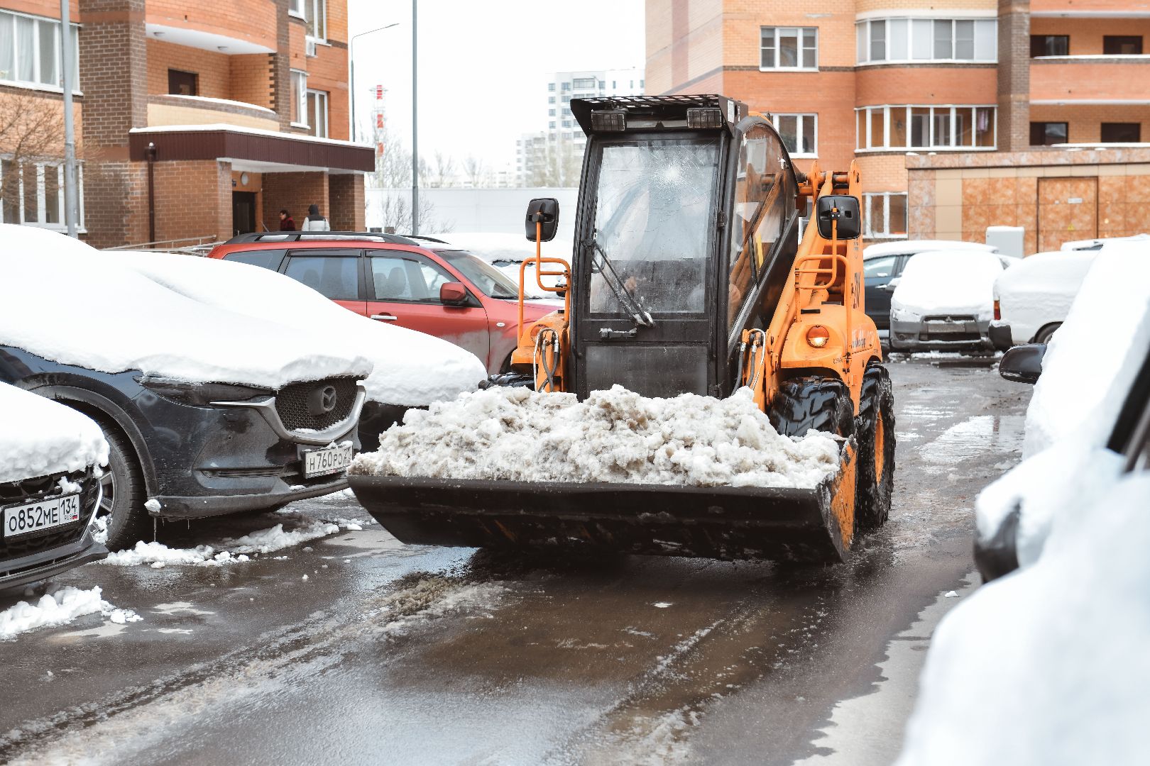снег, погода, уборка,