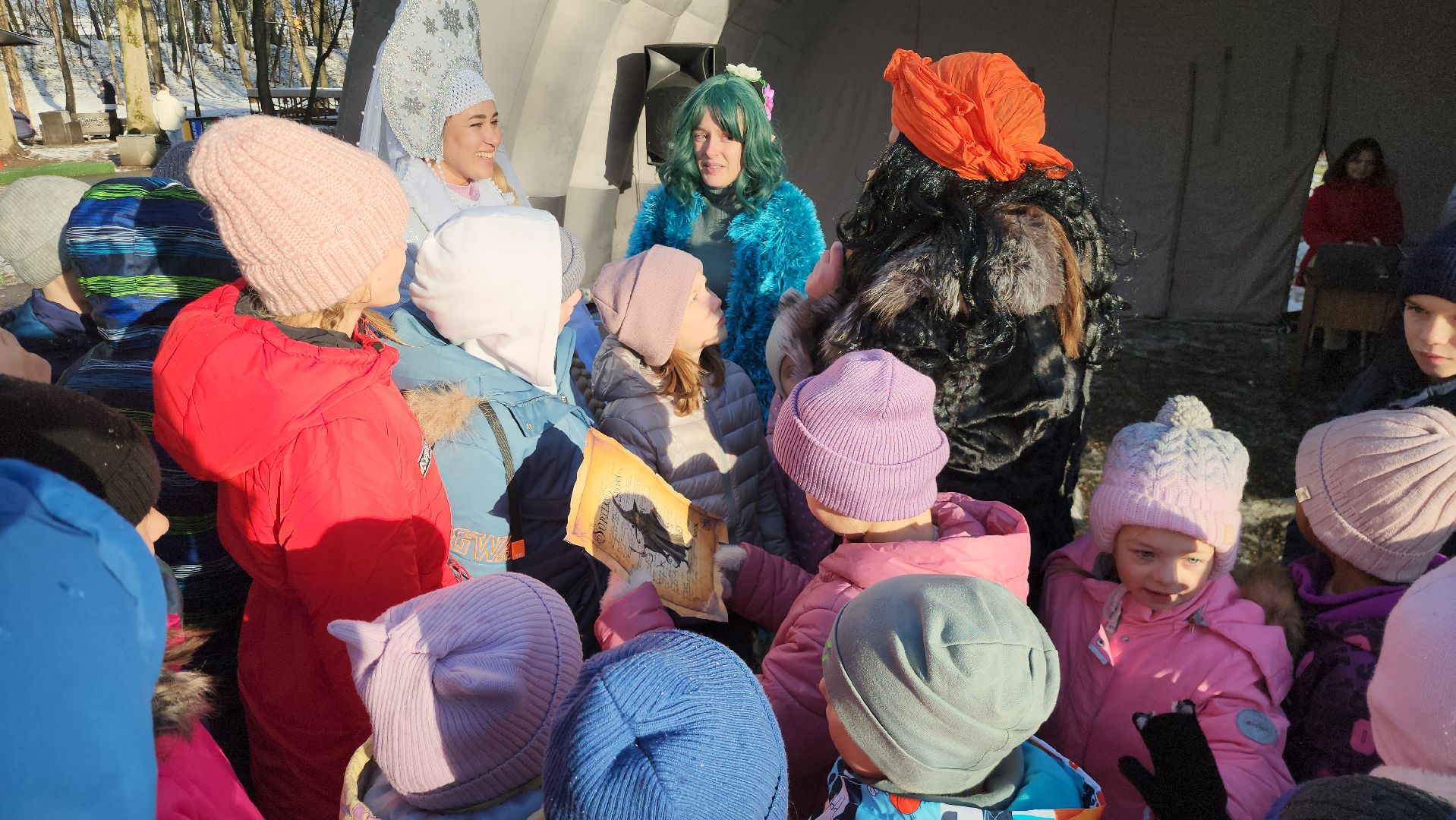 Руза, парк городок, день рождения деда мороза,