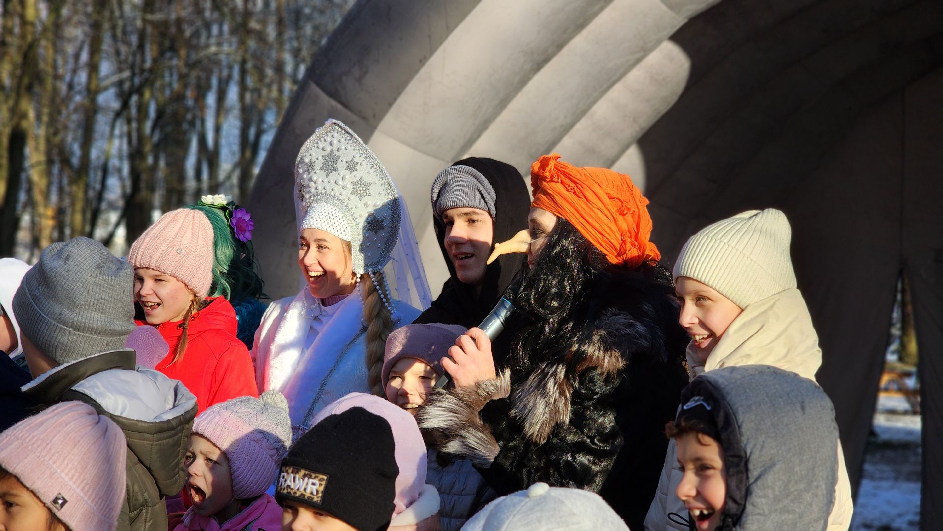 Руза, парк городок, день рождения деда мороза,