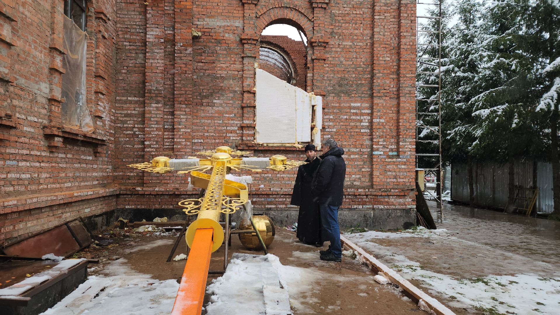 купол над храмом, Лобня,храм в лобне,