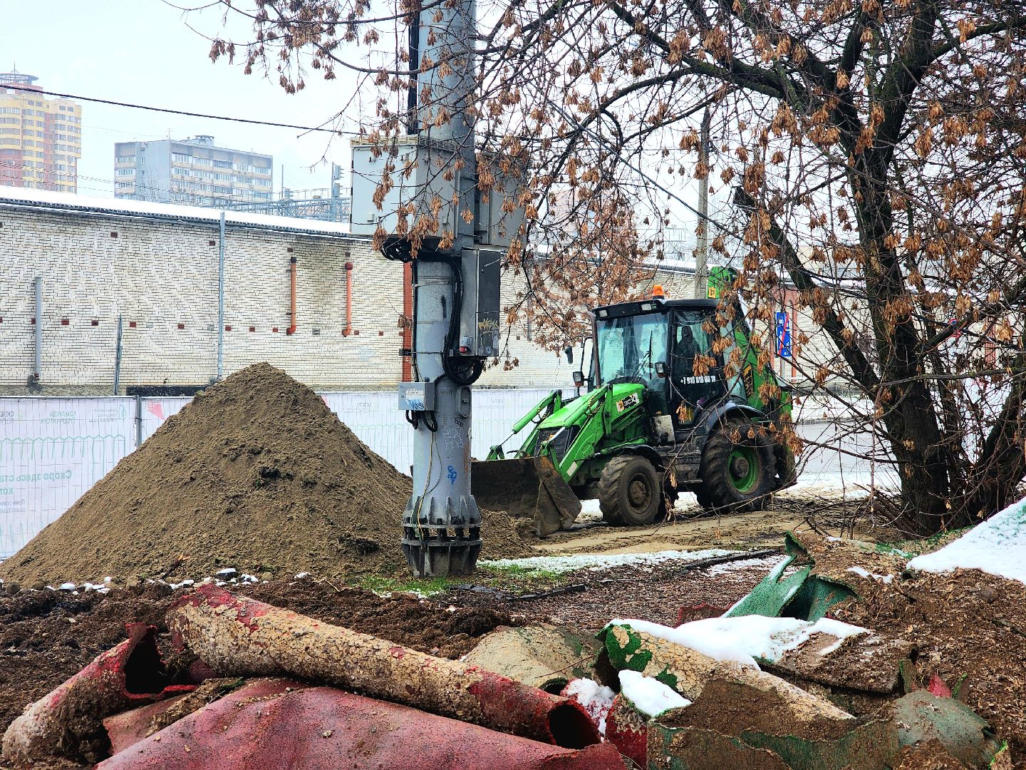 благоустройство, сквер , городская среда, осенне-зимний период,