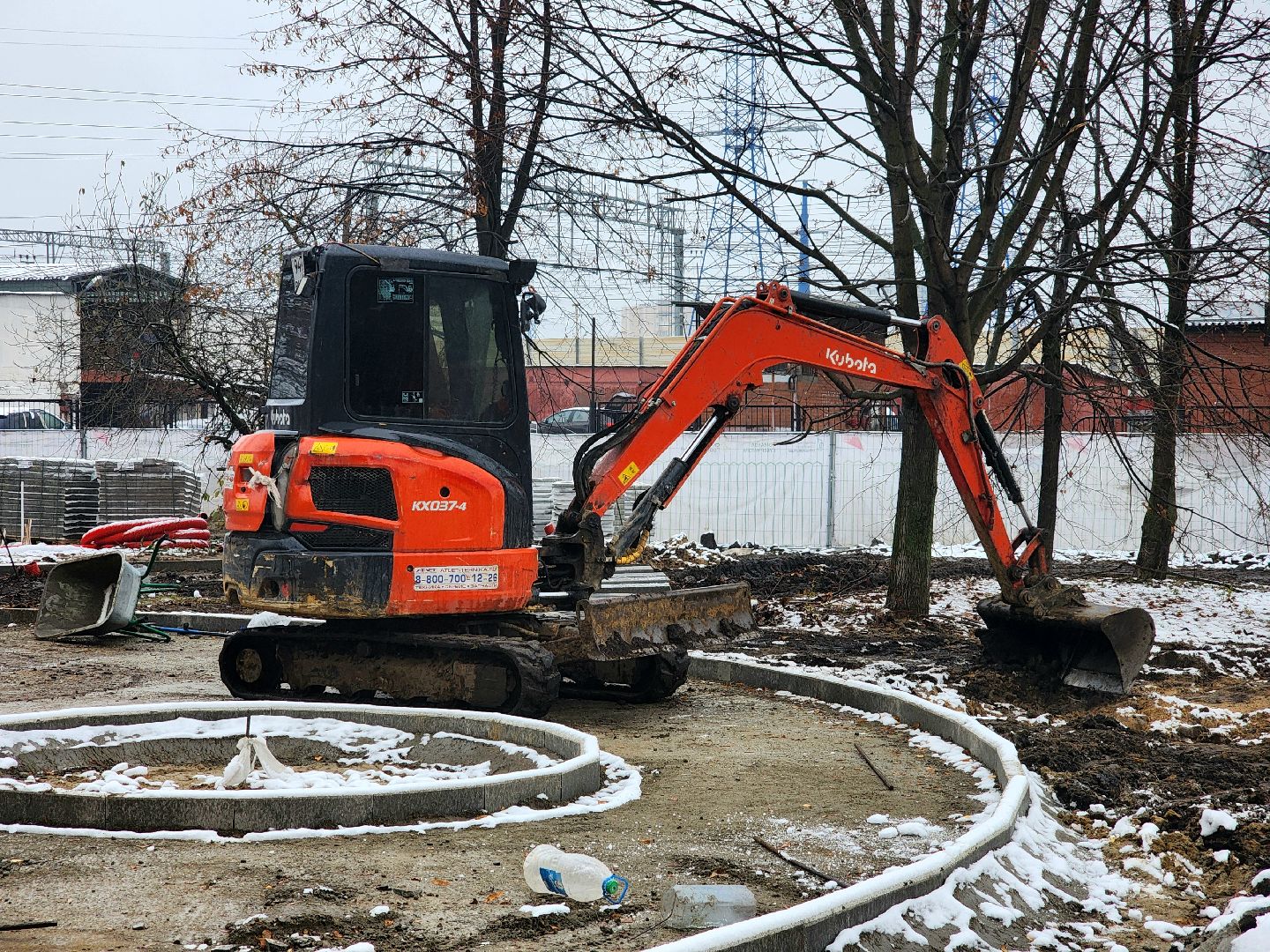 благоустройство, сквер , городская среда, осенне-зимний период,