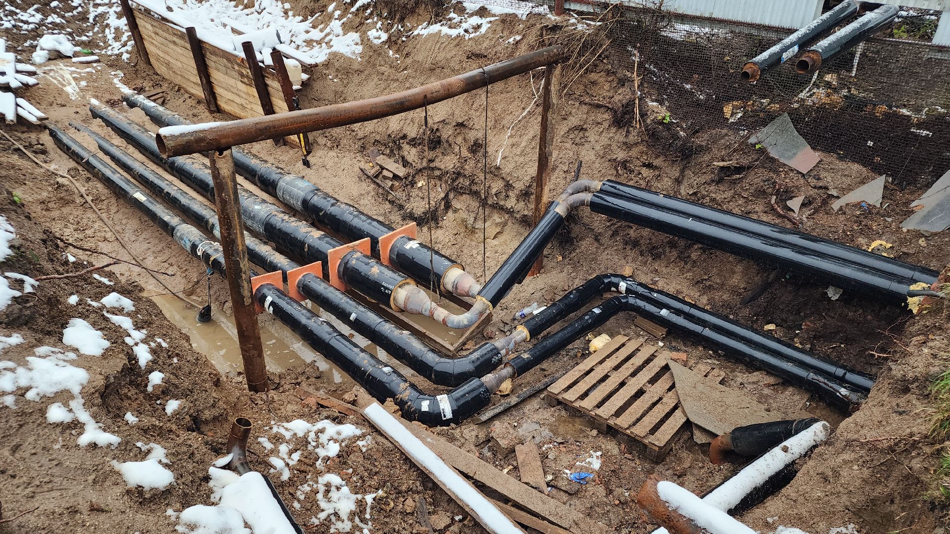 волоколамск, сычево, ремонт теплосетей,